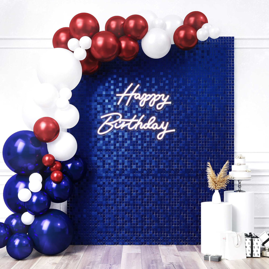 Matte Sapphire Shimmer Wall Panels (Pack of 24)