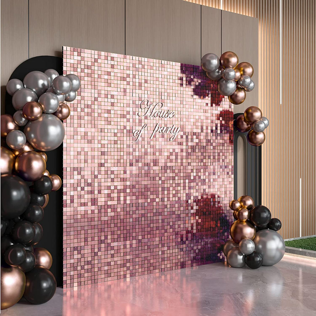 Square Sequin Shimmer Wall (Pack of 36) | Shimmer Clip System - House of Party