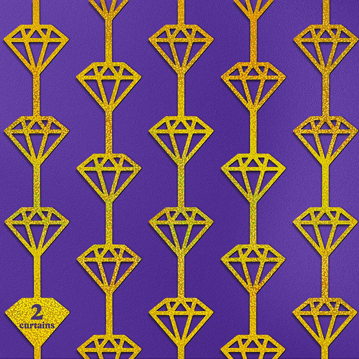 Diamond Foil Curtain (Gold)