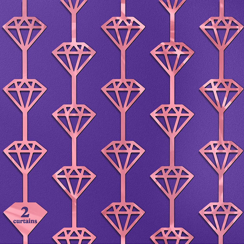 Diamond Foil Curtain (Rose Gold)