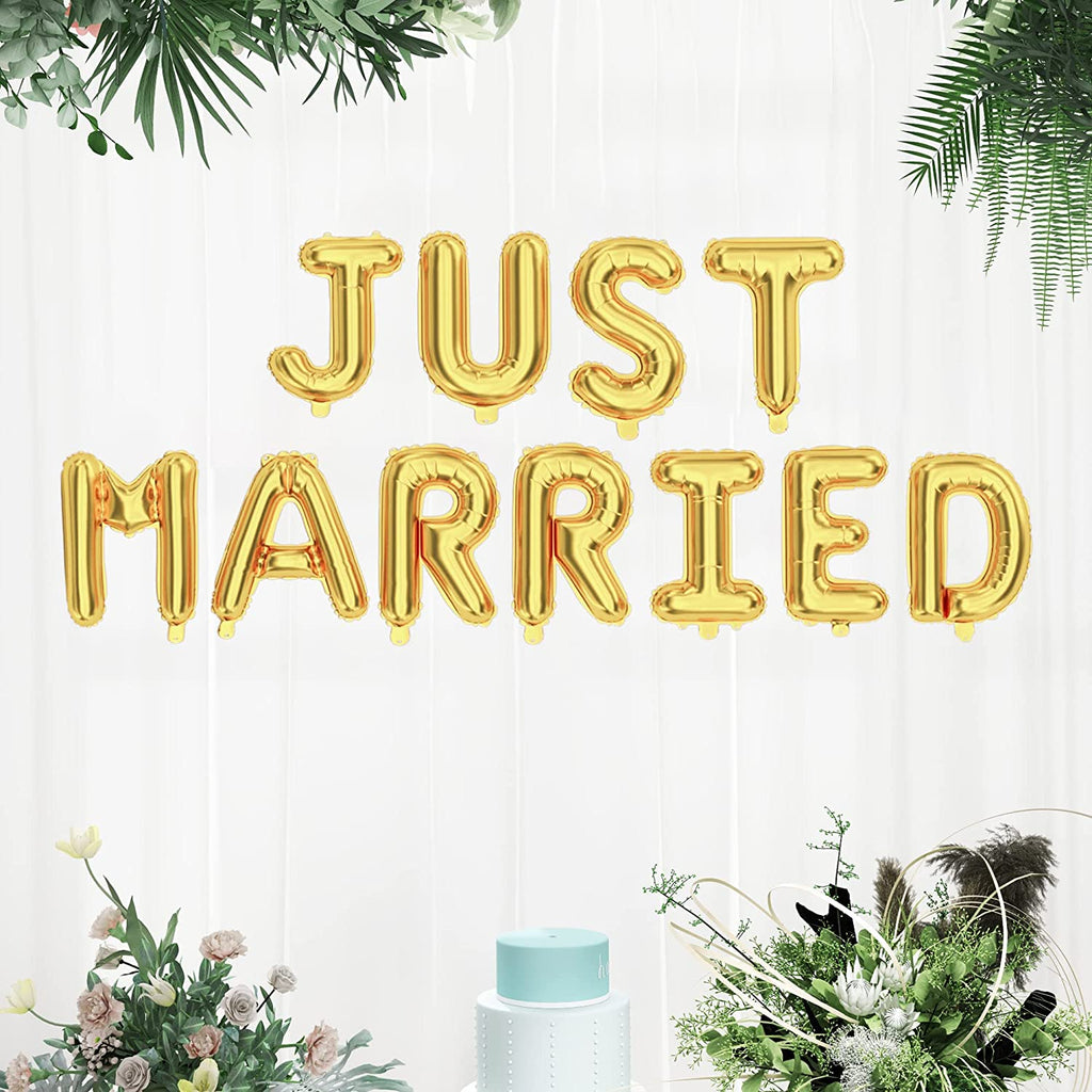 Just Married Foil Balloons - House of Party