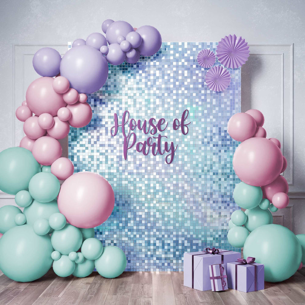 Square Sequin Shimmer Wall (Pack of 24) - House of Party