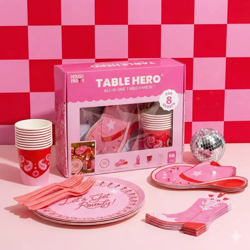 Matching Rowdy Rodeo Table Hero kit box