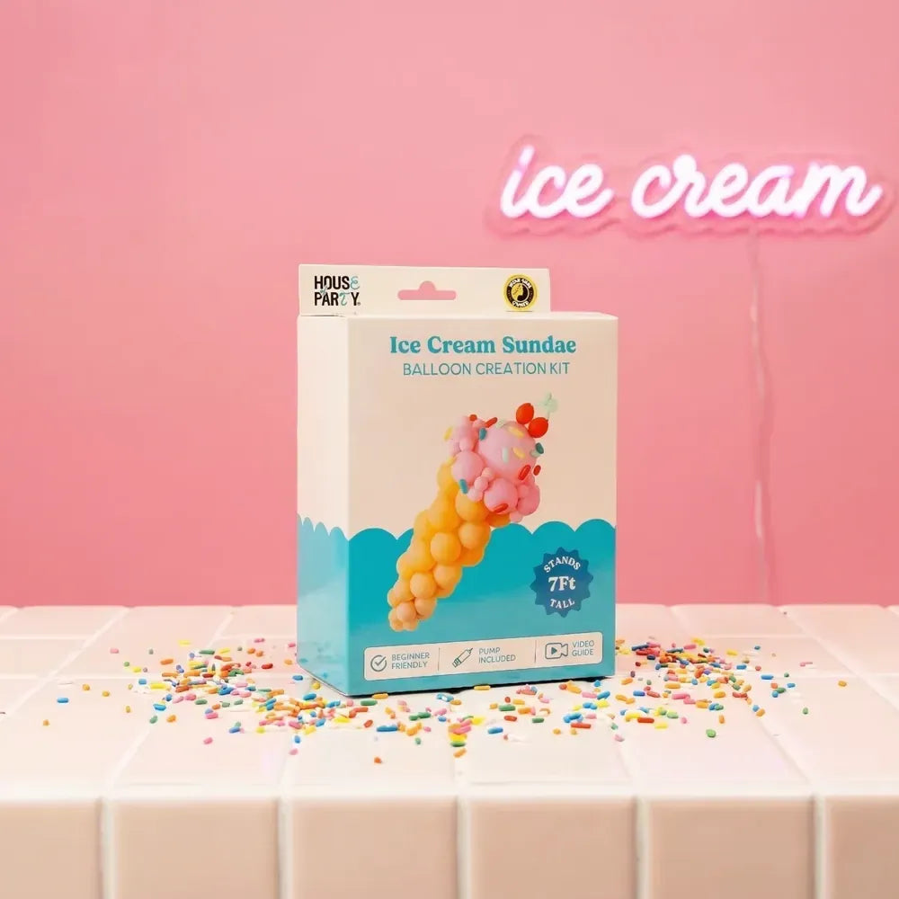 An Ice Cream Sundae Balloon Creations box